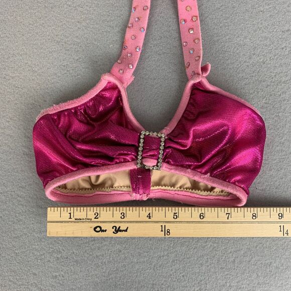 Mara Dancewear Child Small Pink Performance Skirt Set Sequin Dance Costume - Picture 3 of 11